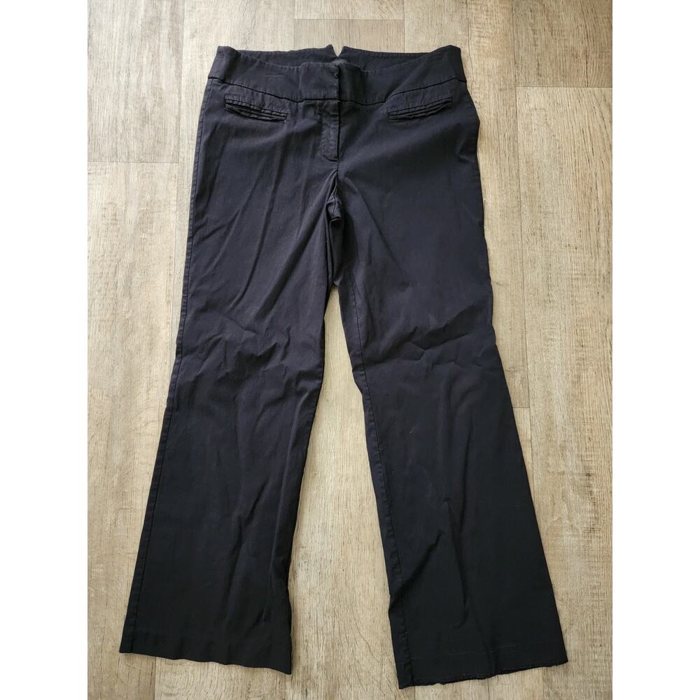 LANE BRYANT Women's Stretch Dress Pants Size 4 Black High Rise